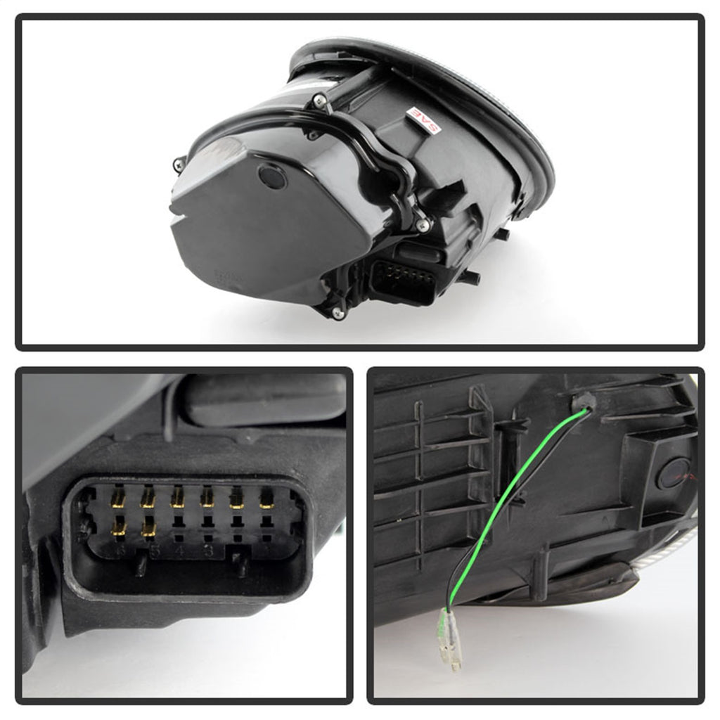 Spyder Auto 5080080 DRL LED Projector Headlights Fits 05-09 911