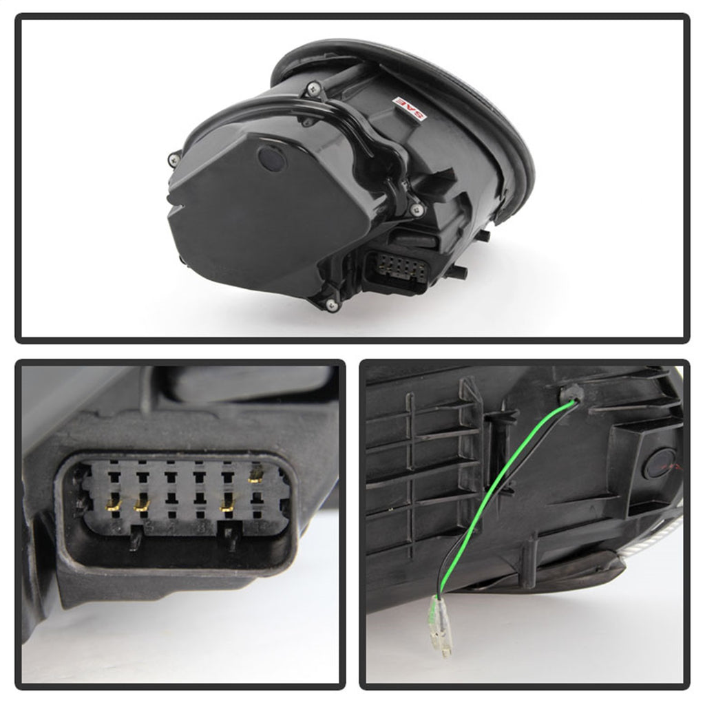 Spyder Auto 5080110 DRL LED Projector Headlights Fits 05-09 911