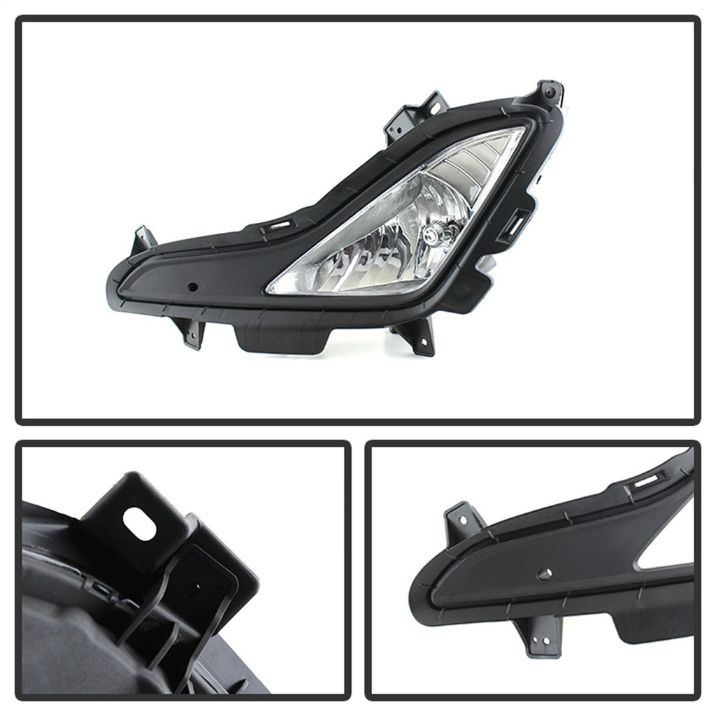 Spyder Auto 5080462 Fog Lights Fits 14-16 Elantra