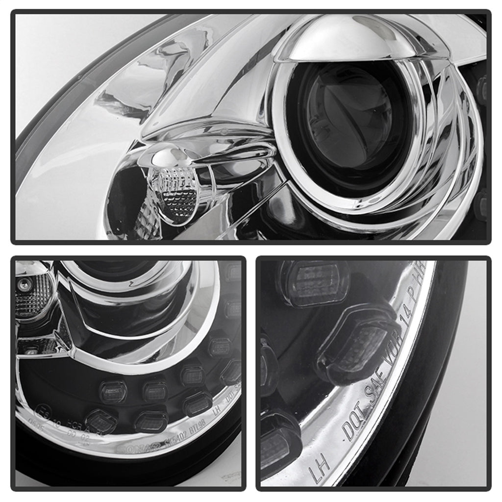 Spyder Auto 5080554 DRL Projector Headlights Fits 98-05 Beetle