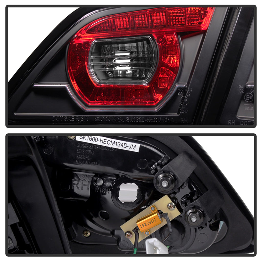 Spyder Auto 5080974 LED Tail Lights Fits 14-16 SS