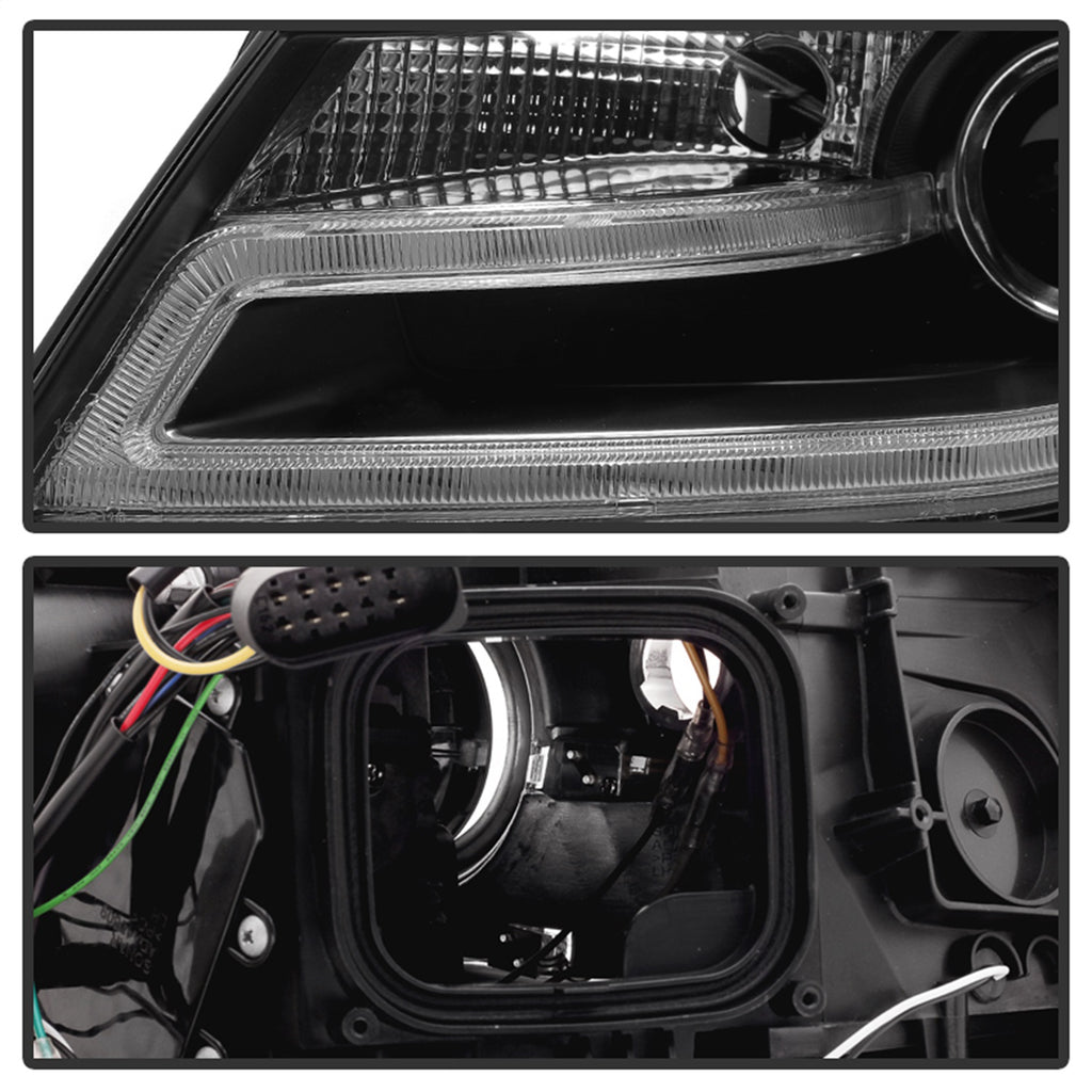 Spyder Auto 5081544 DRL LED Projector Headlights Fits 09-12 A4