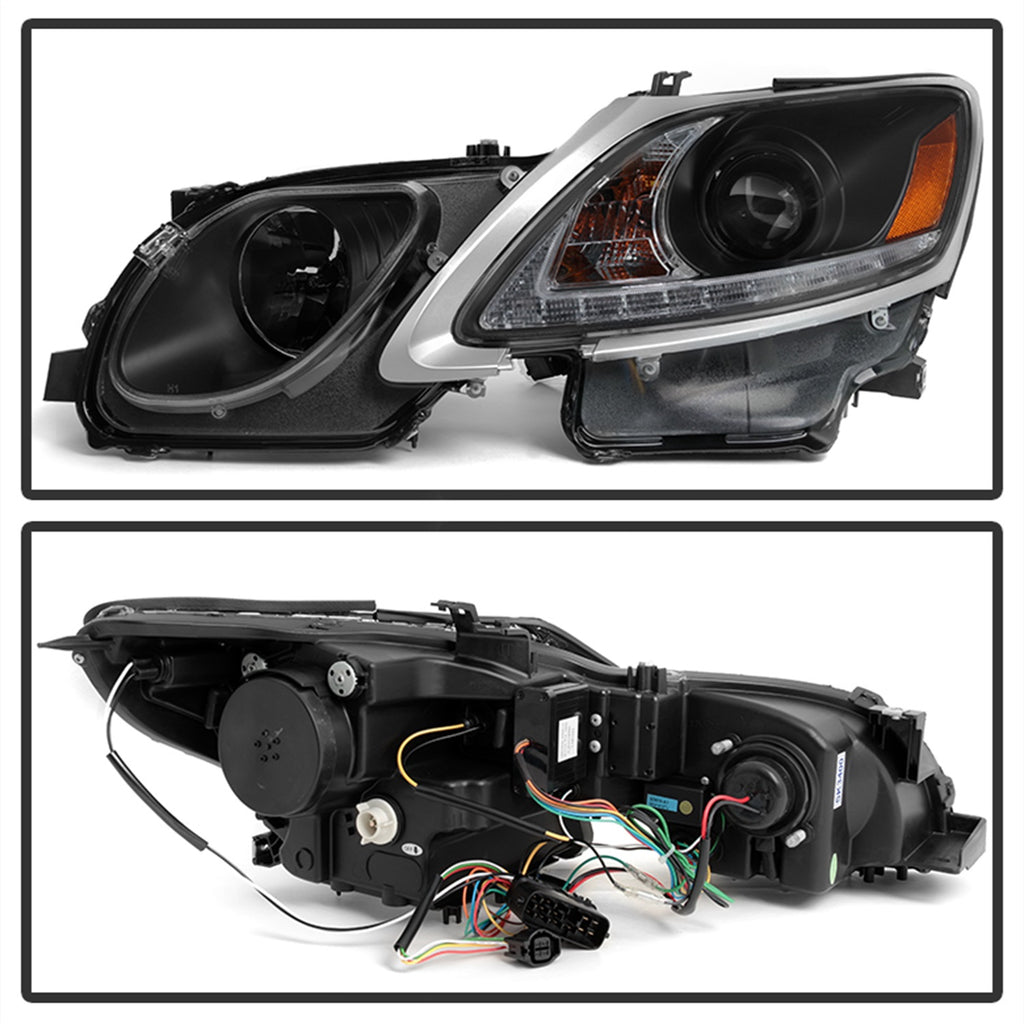 Spyder Auto 5082800 DRL LED Projector Headlights Fits GS300 GS350 GS450h GS460