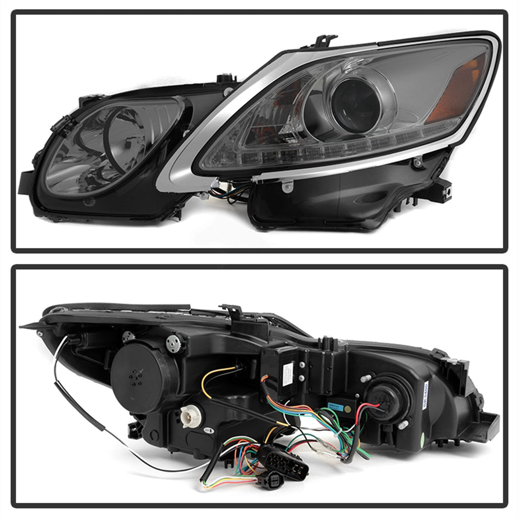 Spyder Auto 5082817 DRL LED Projector Headlights Fits GS300 GS350 GS450h GS460