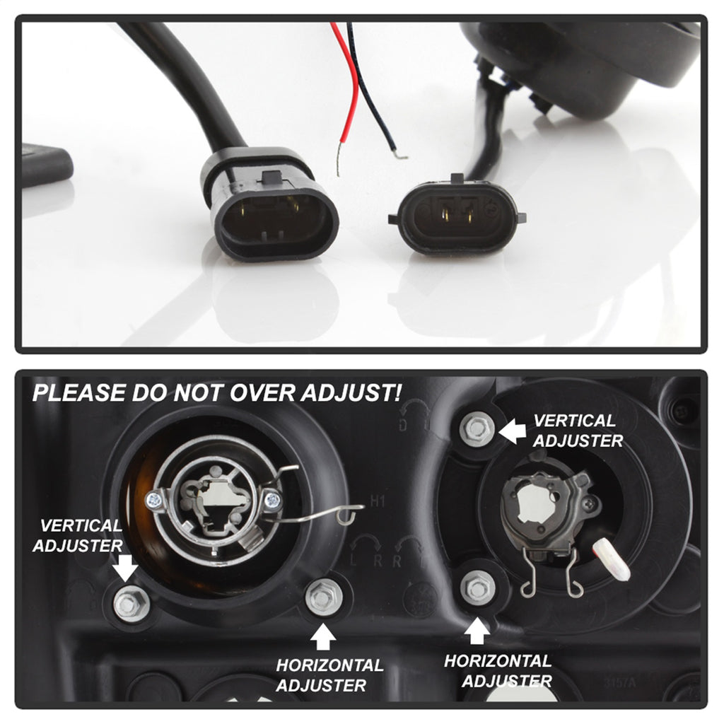 Spyder Auto 5083654 Light Bar DRL LED Projector Headlights