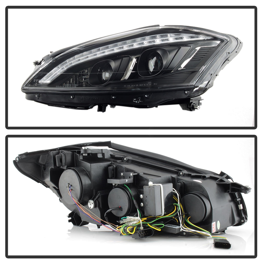 Spyder Auto 5083890 DRL LED Projector Headlights Fits 07-09 S450 S550 S600