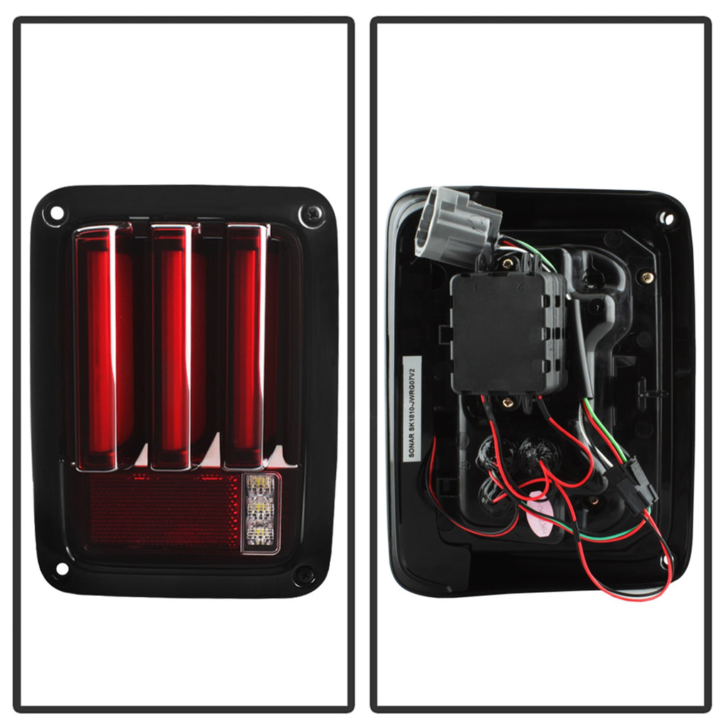 Spyder Auto 5084798 LED Tail Lights Fits 07-18 Wrangler (JK) Wrangler (JL)