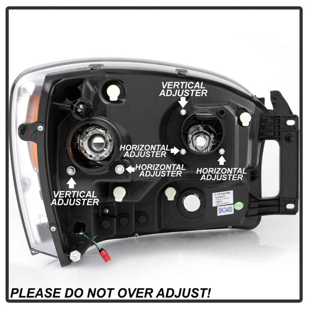 Spyder Auto 5085290 Projector Headlights Fits 06-09 Ram 1500 Ram 2500 Ram 3500
