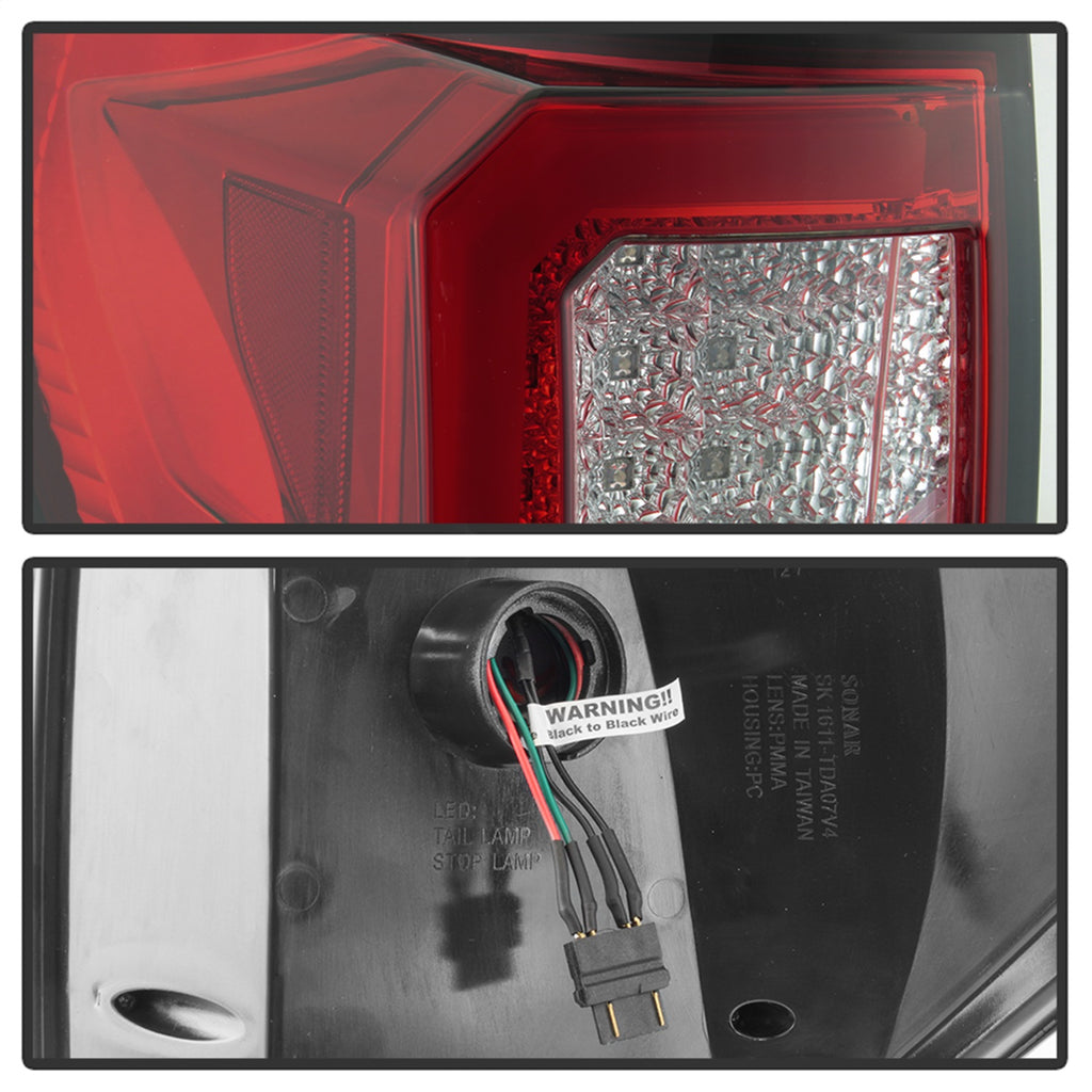 Spyder Auto 5085450 Light Bar LED Tail Lights Fits 07-13 Tundra