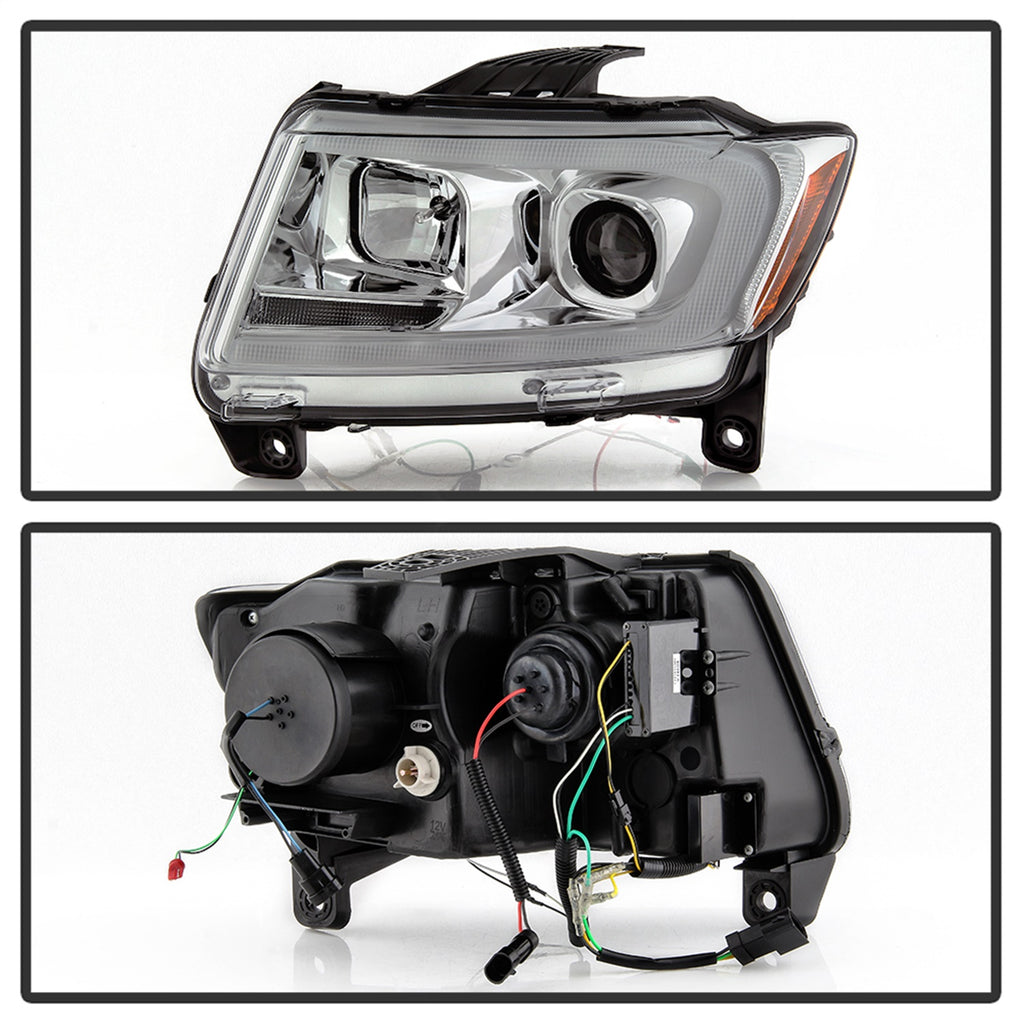 Spyder Auto 5085801 Light Bar Projector Headlights Fits Grand Cherokee (WK2)