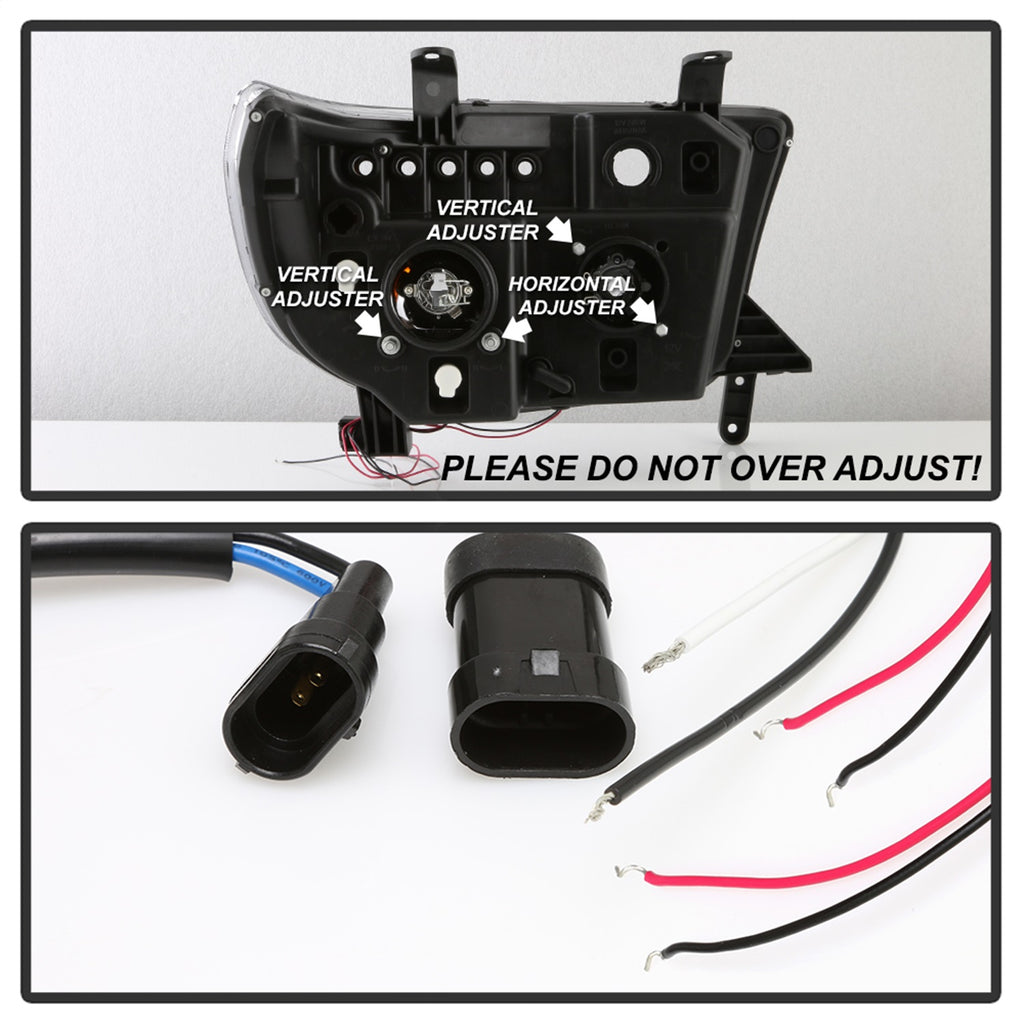 Spyder Auto 5086044 Halo LED Projector Headlights Fits 07-13 Sequoia Tundra