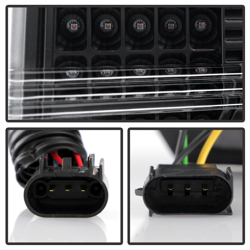 Spyder Auto 5087560 LED Light Bar Projector Headlights Fits 09-14 F-150