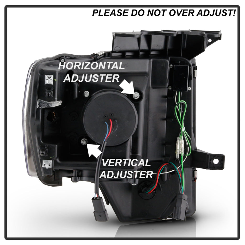 Spyder Auto 5087591 LED Light Bar Projector Headlights Fits 13-14 F-150