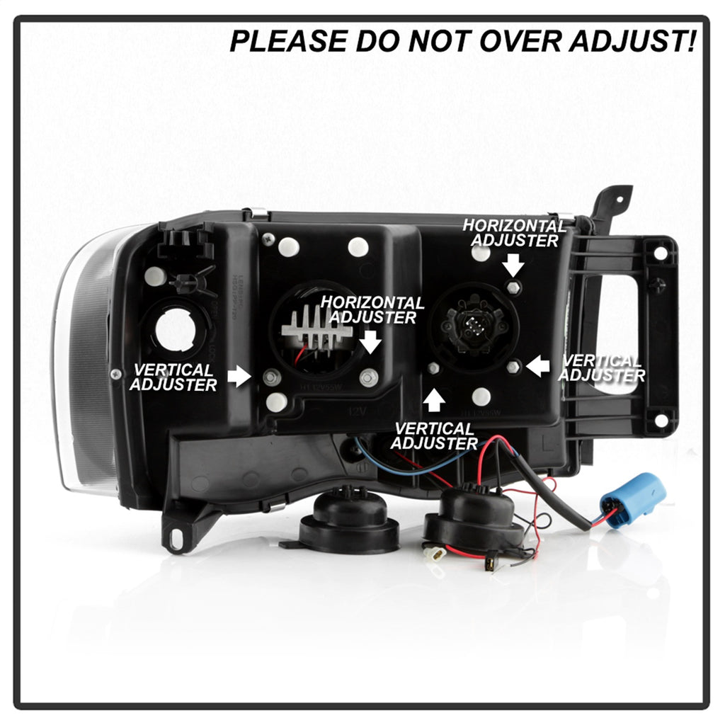 Spyder Auto 5088079 Projector Headlights Fits 02-05 Ram 1500 Ram 2500 Ram 3500