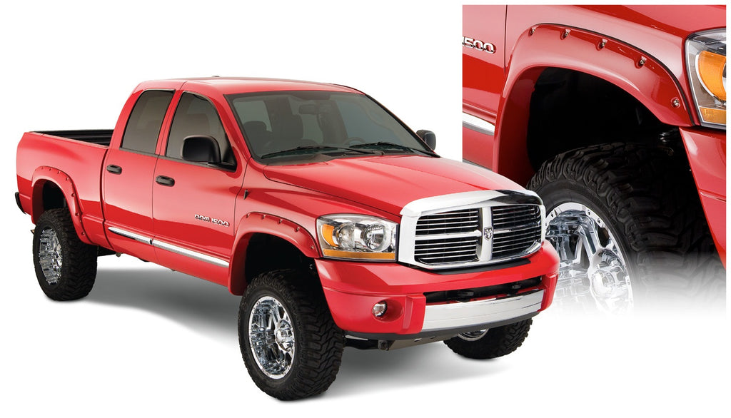 Bushwacker 50911-02 Pocket Style Fender Flares Fits Ram 1500 Ram 2500 Ram 3500