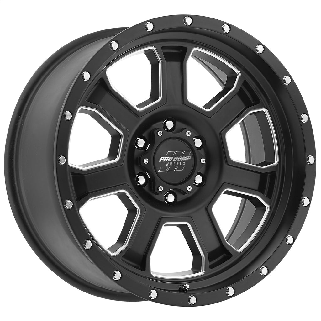 Pro Comp Wheels 5143-2936 Sledge Series 43 Satin Black Finish