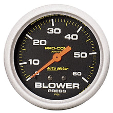 Load image into Gallery viewer, AutoMeter 5403 Pro-Comp Liquid-Filled Mechanical Blower Pressure Gauge