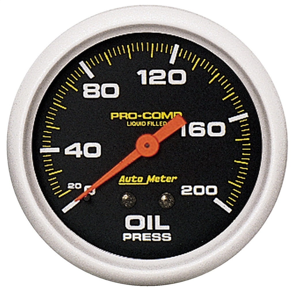 AutoMeter 5422 Pro-Comp Liquid-Filled Mechanical Oil Pressure Gauge