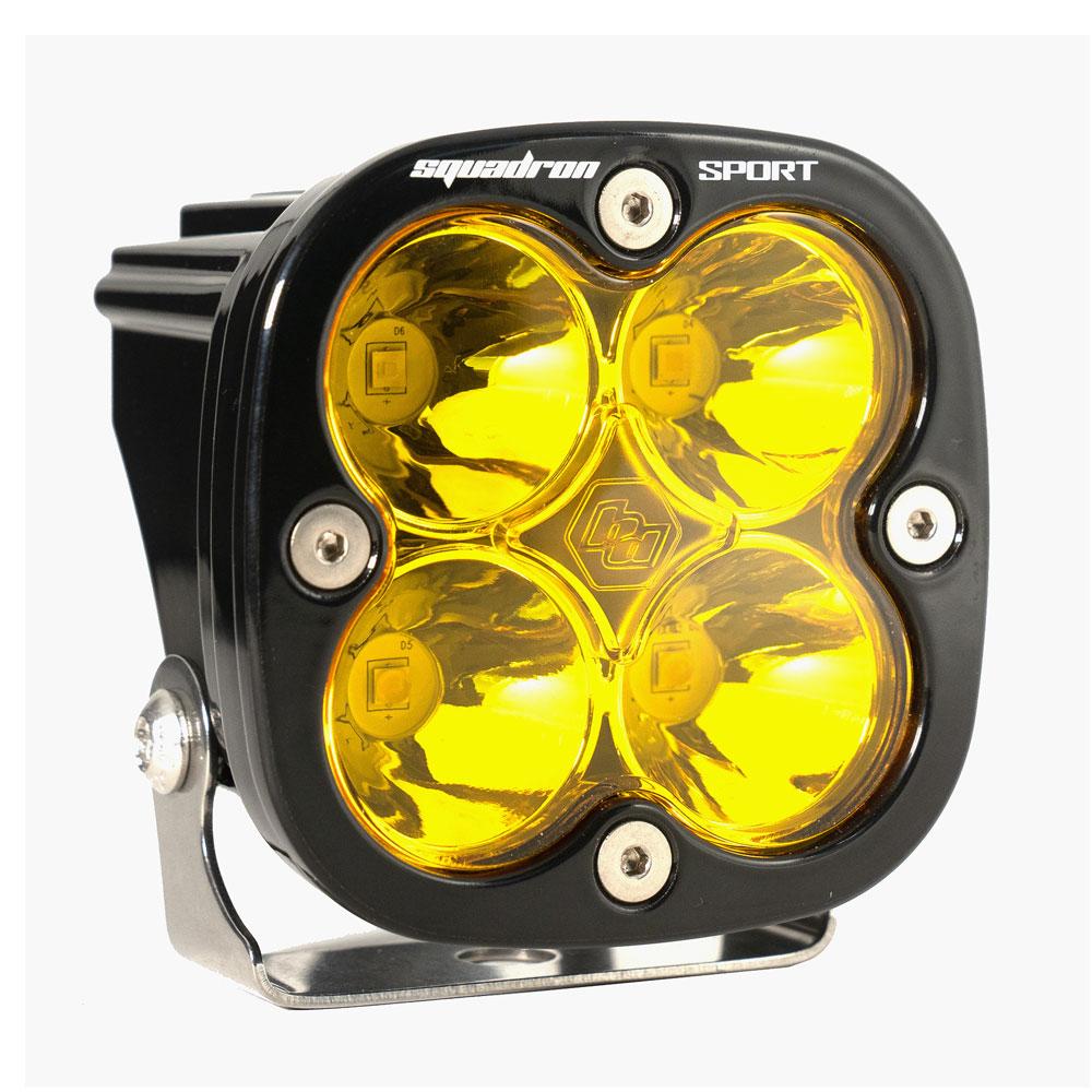 Baja Design 550011 LED Light Pod Spot Pattern Clear Amber Black Squadron Sport