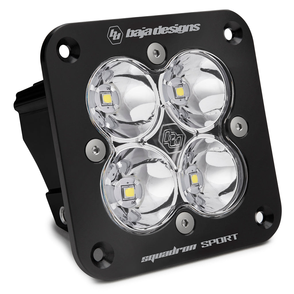 Baja Design 551001 Flush Mount LED Spot Clear Black Squadron Sport