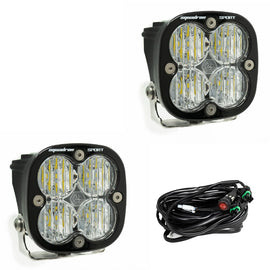 Baja Designs 557805 LED Light Pods Clear Lens Wide Cornering Pair Squadron Sport