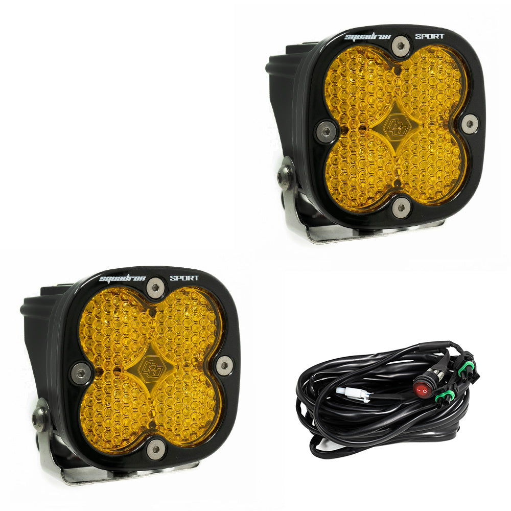 Baja Design 557816 LED Light Pods Amber Lens Work/Scene Pair Squadron Sport