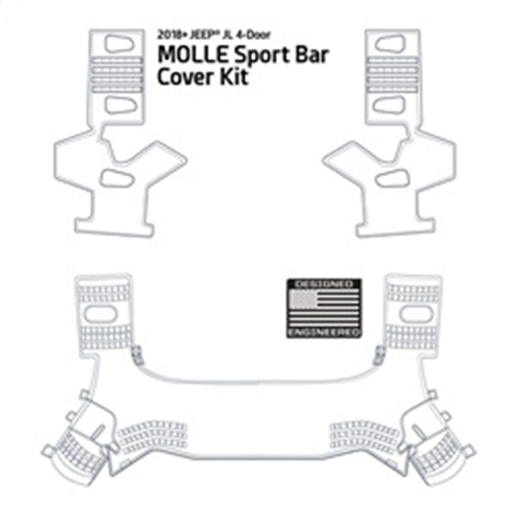 Smittybilt 5667201 Soft Top Tailgate Bar Fits 18-23 Wrangler (JL)