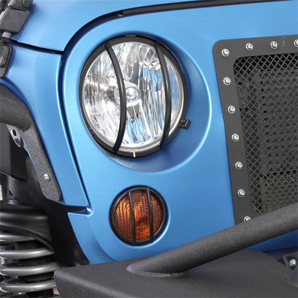 Smittybilt 5680 Euro Headlight Guard Fits 07-18 Wrangler (JK)