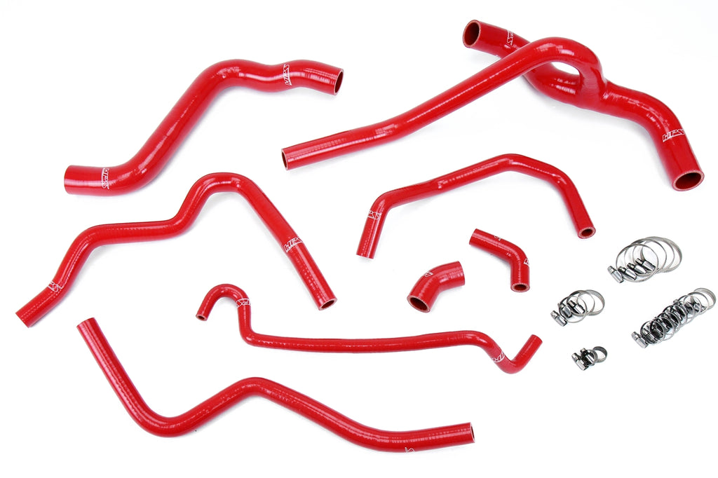 HPS 57-1400-RED Red Silicone Radiator/Heater Hose For 2005-2010 Mustang 4.0L V6