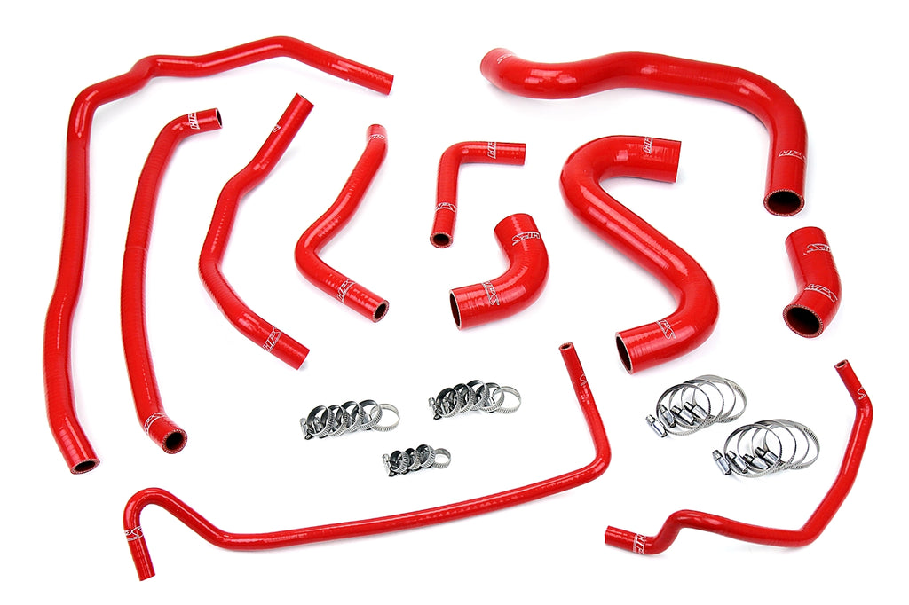 HPS 57-1502-RED Red Silicone Radiator/Heater Hose For 15-16 Mustang GT 5.0L V8