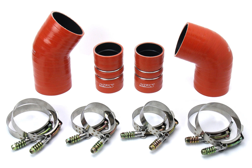 HPS Orange Intercooler Hose For 04.5-05 Sierra 3500 HD 6.6L Duramax LLY Diesel