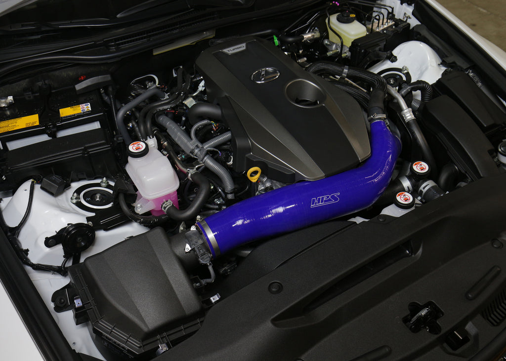 HPS 57-1585-BLUE-4 Blue Silicone Intake Hose For 2018-2019 RC300 2.0L Turbo