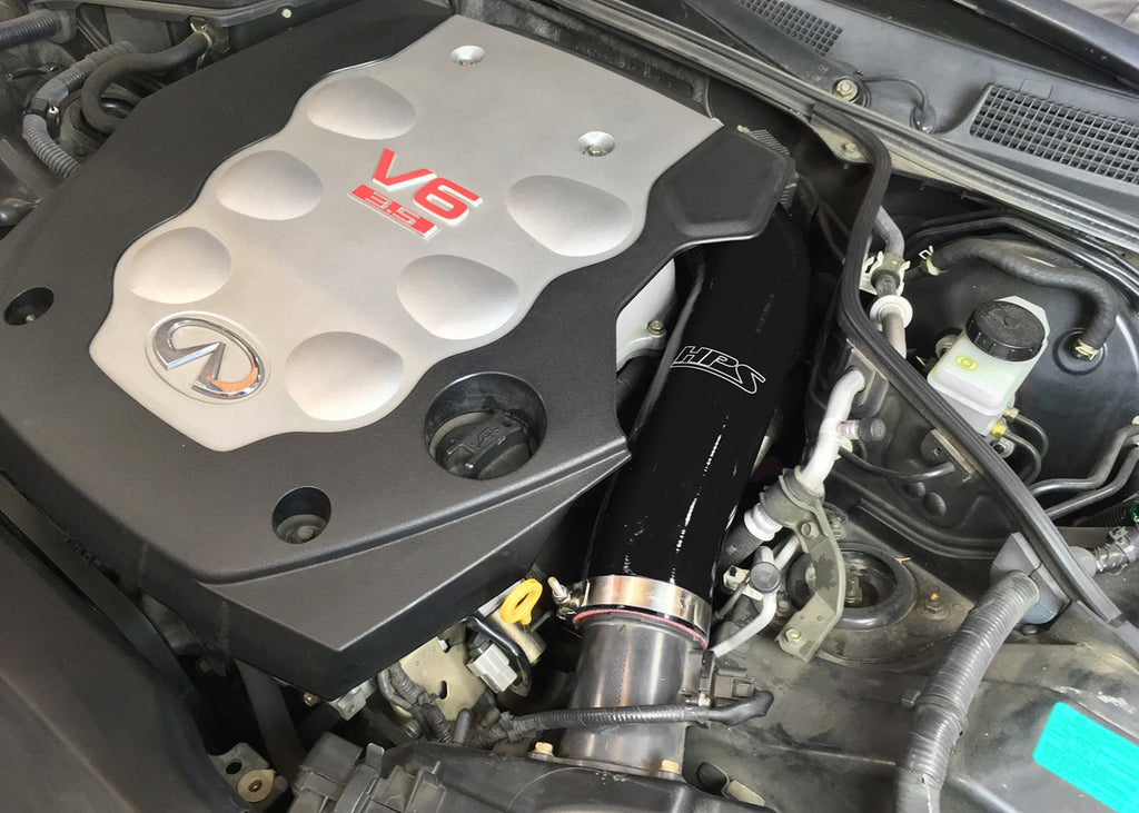 HPS 57-1592-BLK-1 Black Silicone Intake Hose For 2003-2007 G35 Coupe 3.5L V6