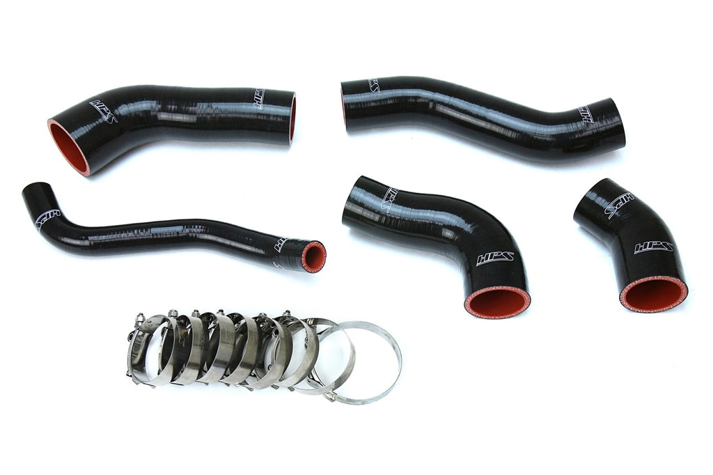 HPS 57-1629-BLK Black Silicone Intercooler Hose For 13-17 Veloster 1.6L Turbo