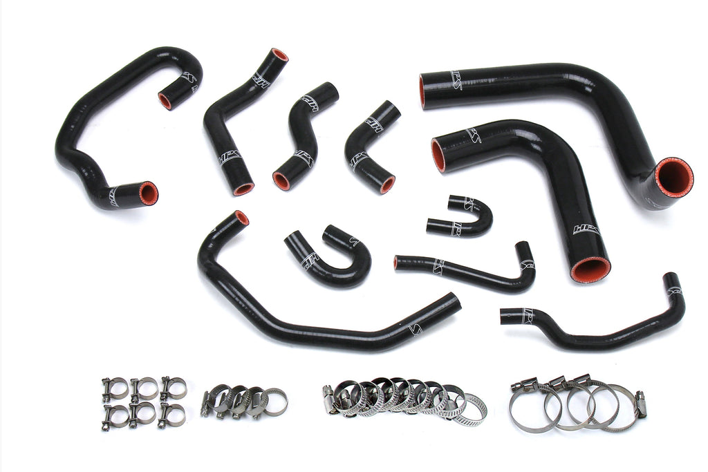 HPS Black Silicone Radiator/Heater Hose For 93-95 Pickup 3.0L V6 Left Hand Drive