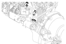 Load image into Gallery viewer, HPS Black Silicone Oil Cooler Elbow Hose for 03-06 Ram 2500 Cummins 5.9L Turbo