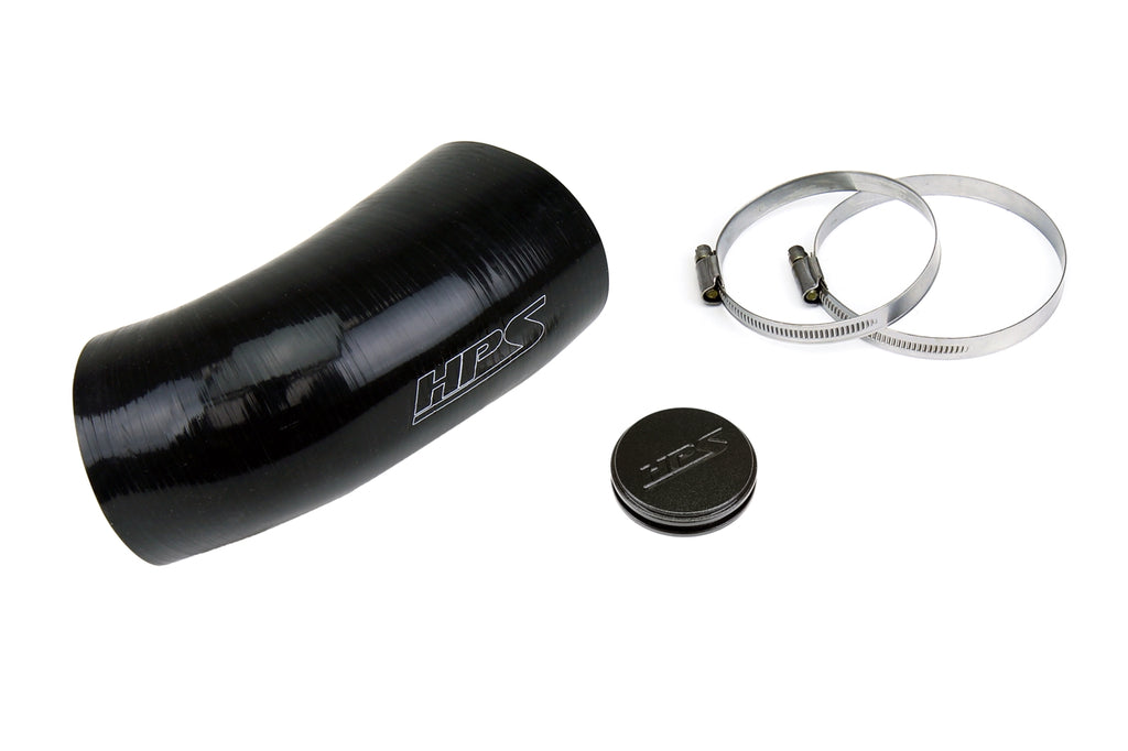 HPS 57-2077-BLK Silicone Air Intake Hose Black