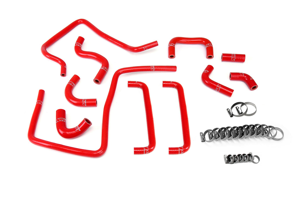 HPS 57-2266-RED Silicone Ancillary Hoses Fits 06-07 Impreza WRX 2.5L Turbo