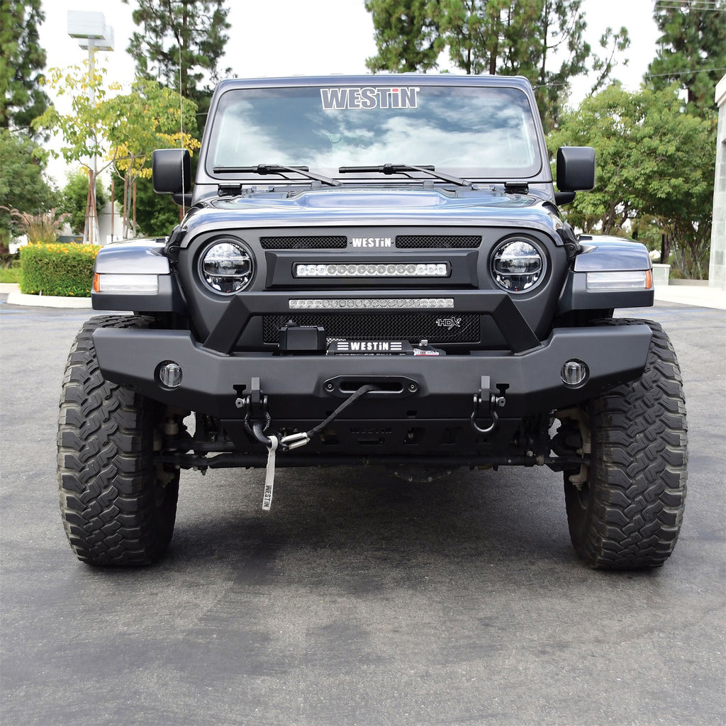 Westin 59-80125 WJ2 Full Width Front Bumper w/LED Light Bar Mount