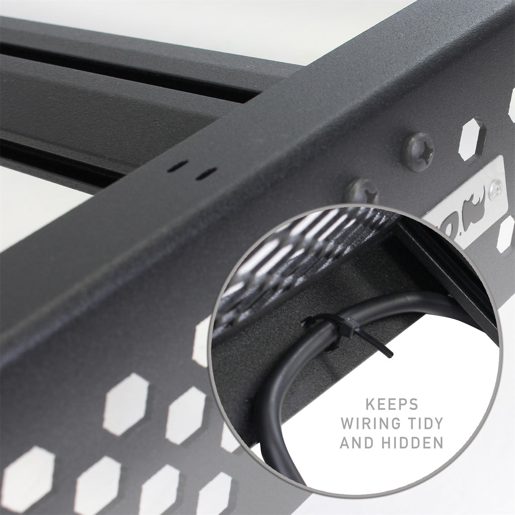 Go Rhino 5933130T Ceros Low Profile Roof Rack Fits 19-24 1500