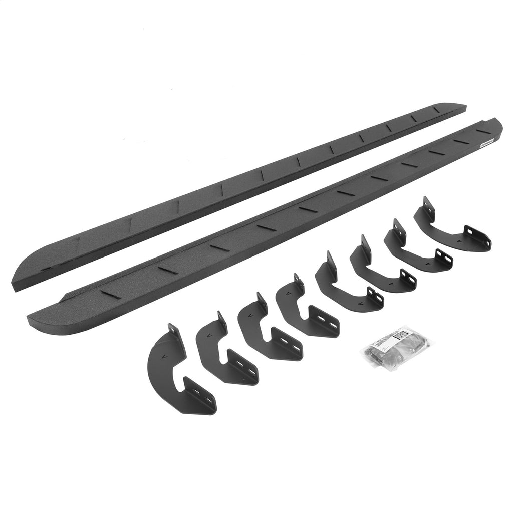 Go Rhino 63441580ST RB10 Slim Line Running Boards w/Mounting Brackets Kit