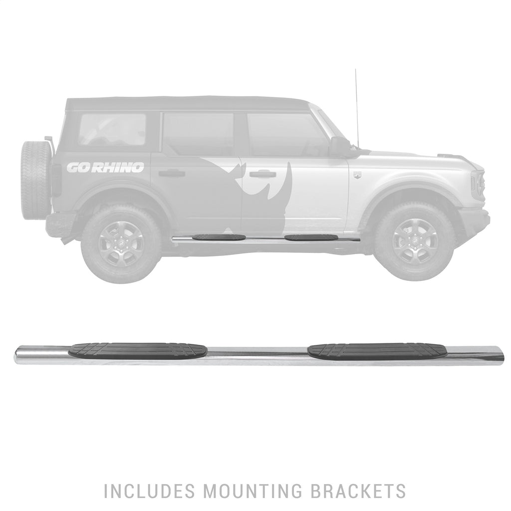 Go Rhino 10473PS 4 in. 1000 Series Side Steps