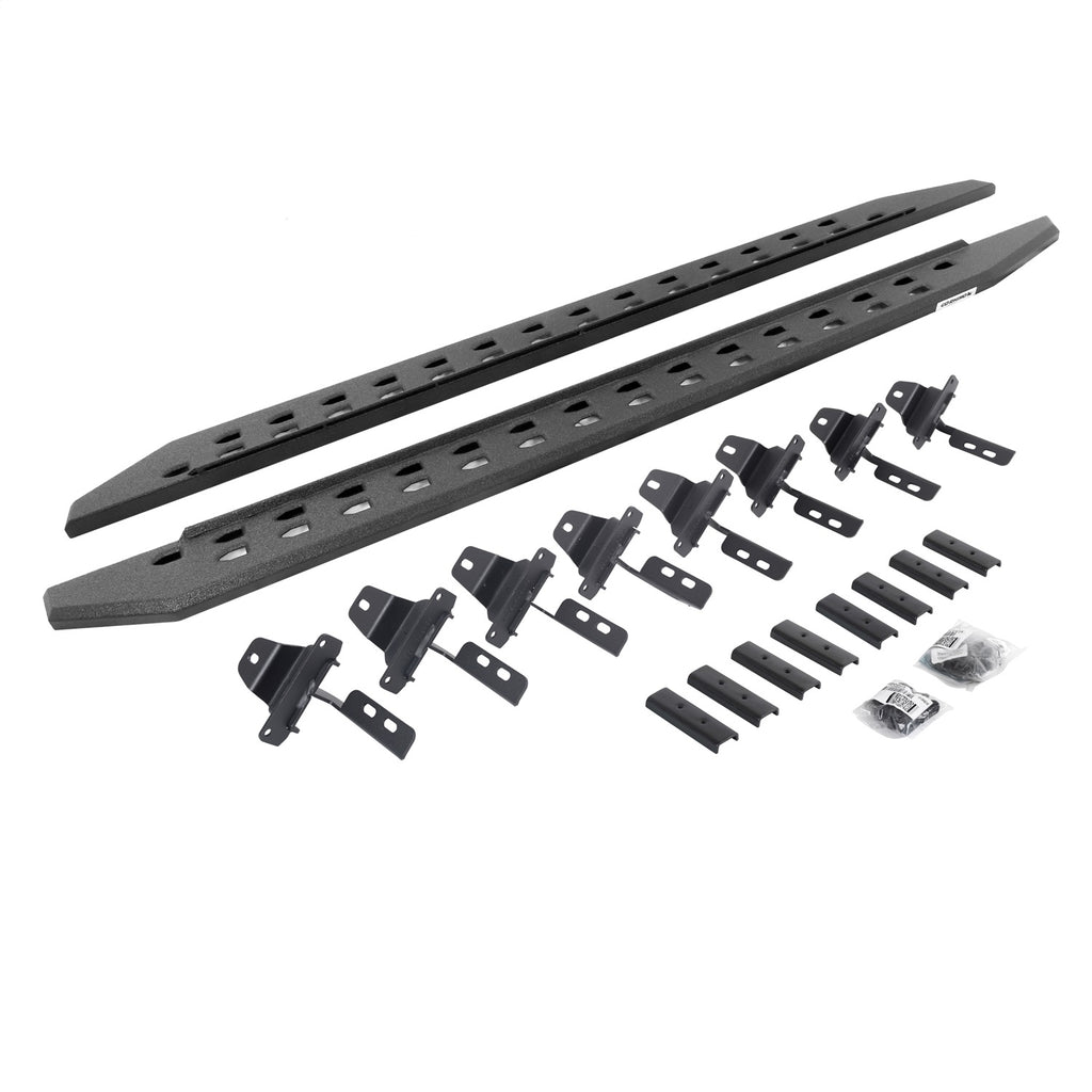Go Rhino 69451687ST RB20 Slim Line Running Boards w/Mounting Brackets Kit