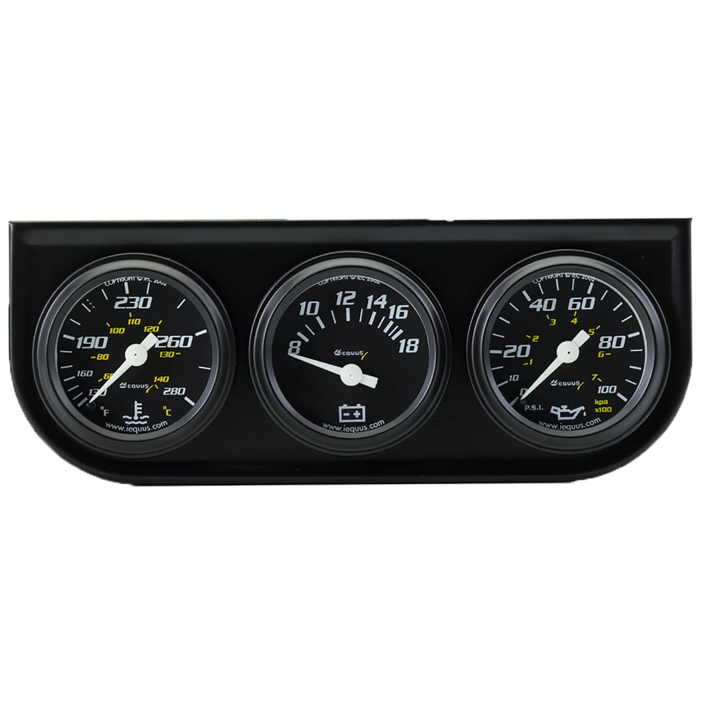 Equus E6100 6000 Series Triple Gauge Set