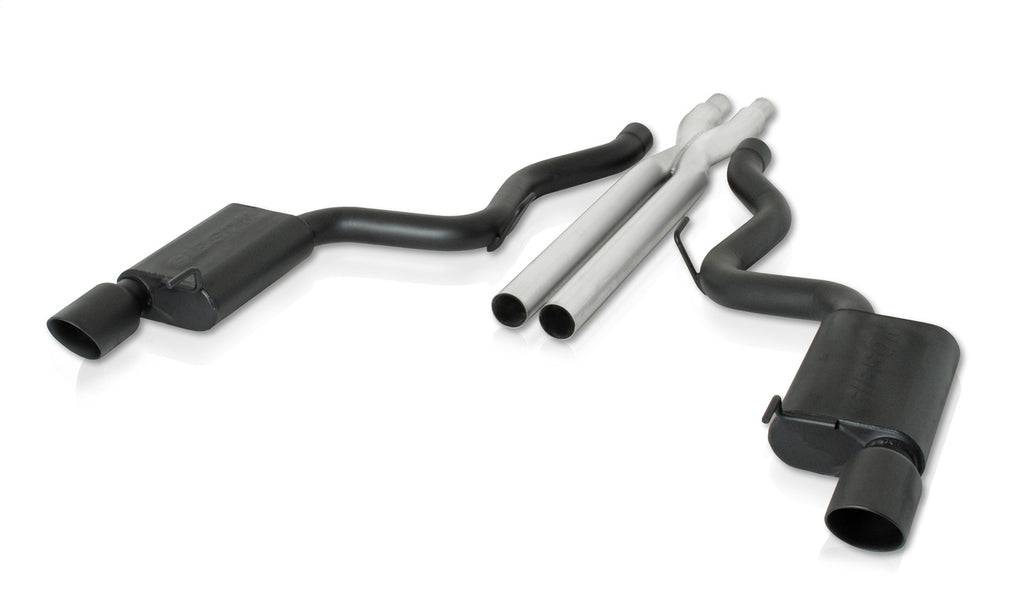 Gibson Performance 619013-B Cat-Back Dual Split Exhaust System Fits Mustang