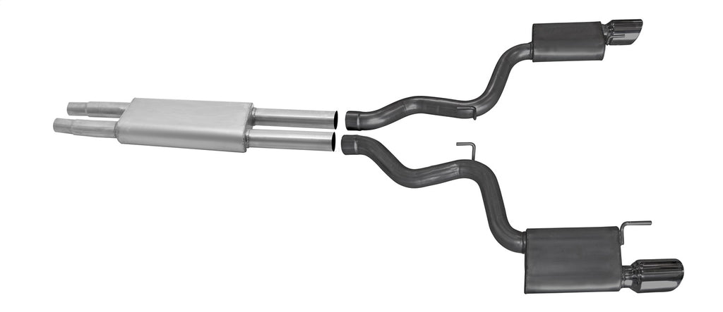 Gibson Performance 619015-B Cat-Back Dual Split Exhaust System Fits Mustang