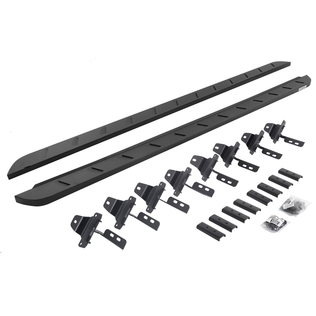 Go Rhino 63451687SPC RB10 Slim Line Running Boards w/Mounting Brackets Kit
