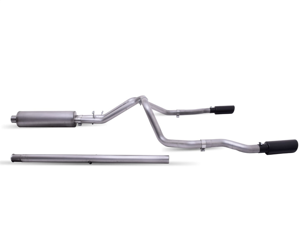 Gibson Performance 65691B Black Elite Cat-Back Dual Split Exhaust System