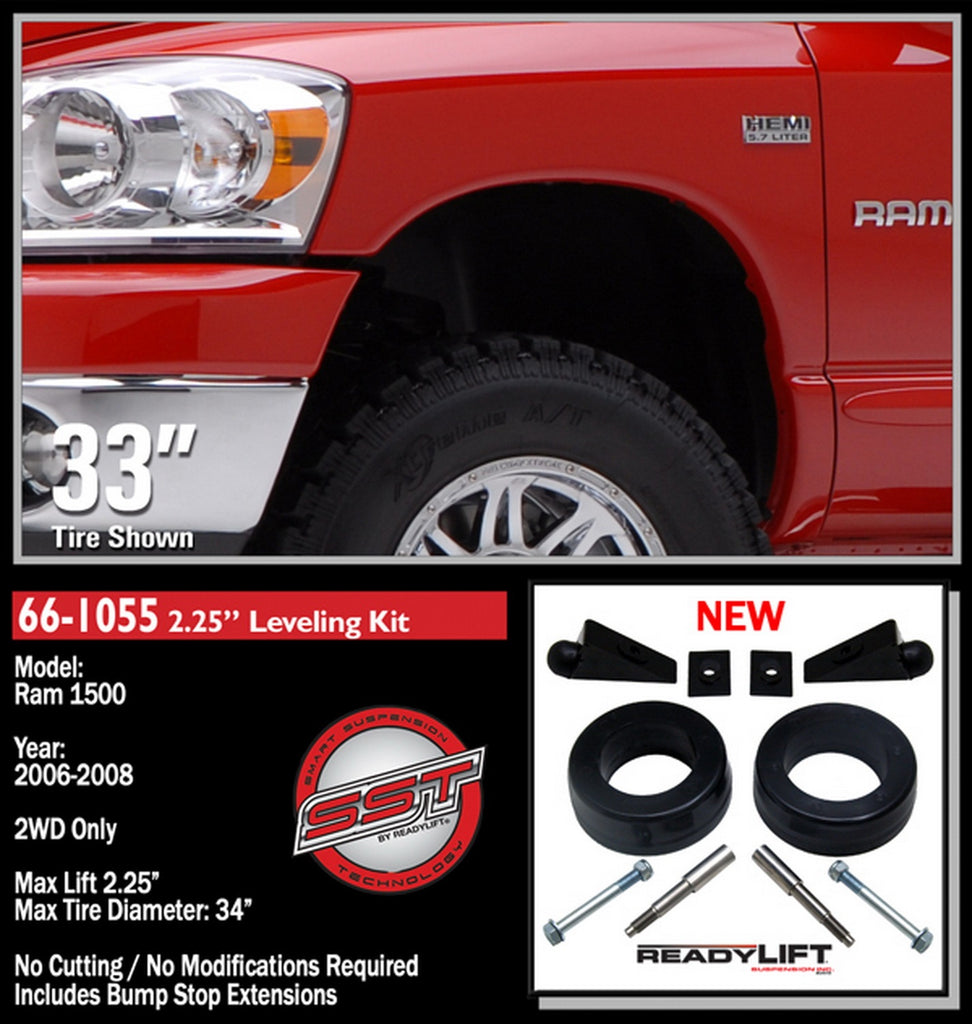 ReadyLift 66-1055 Front Leveling Kit Fits 06-08 Ram 1500