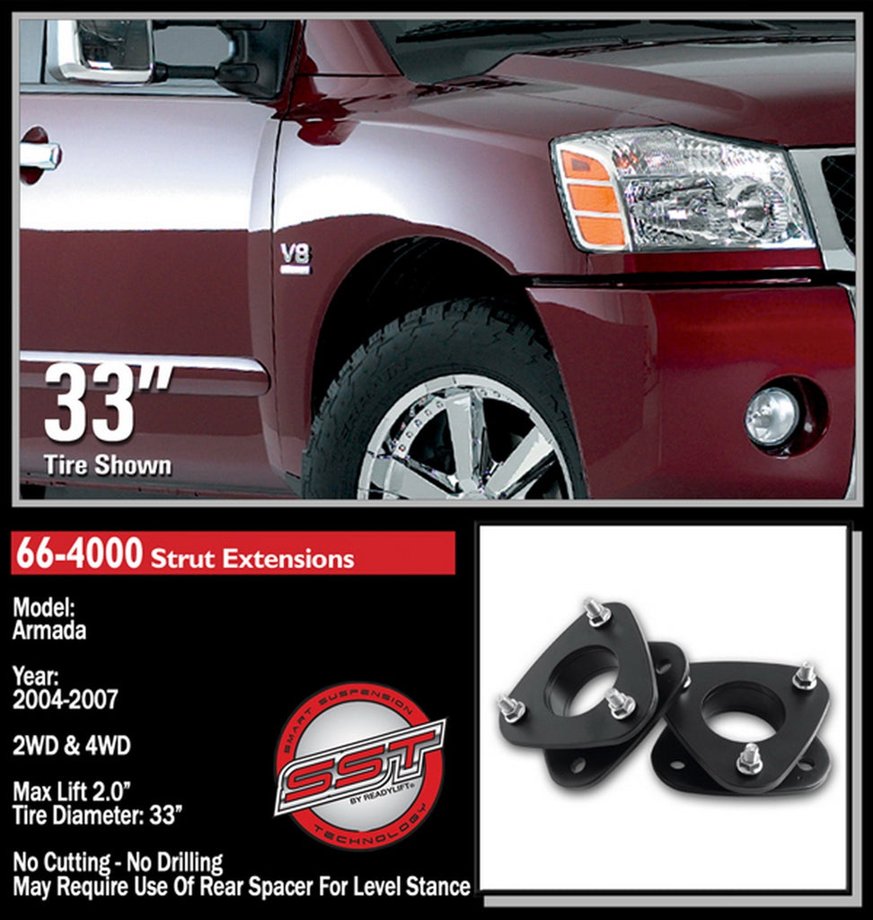 ReadyLift 66-4000 Front Leveling Kit Fits Armada Armada (Pathfinder) QX56 TITAN